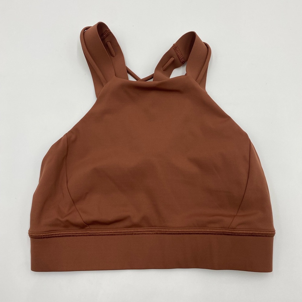 Lululemon keep it close to the heart sports bra in size 4! Brown tone
